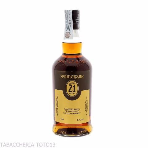 Springbank 21 Y.O. Single Malt Vol.46 % Cl.70 - Destilliert