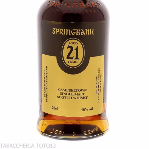 Springbank 21 Y.O. Single Malt Vol.46 % Cl.70 - Distillati
