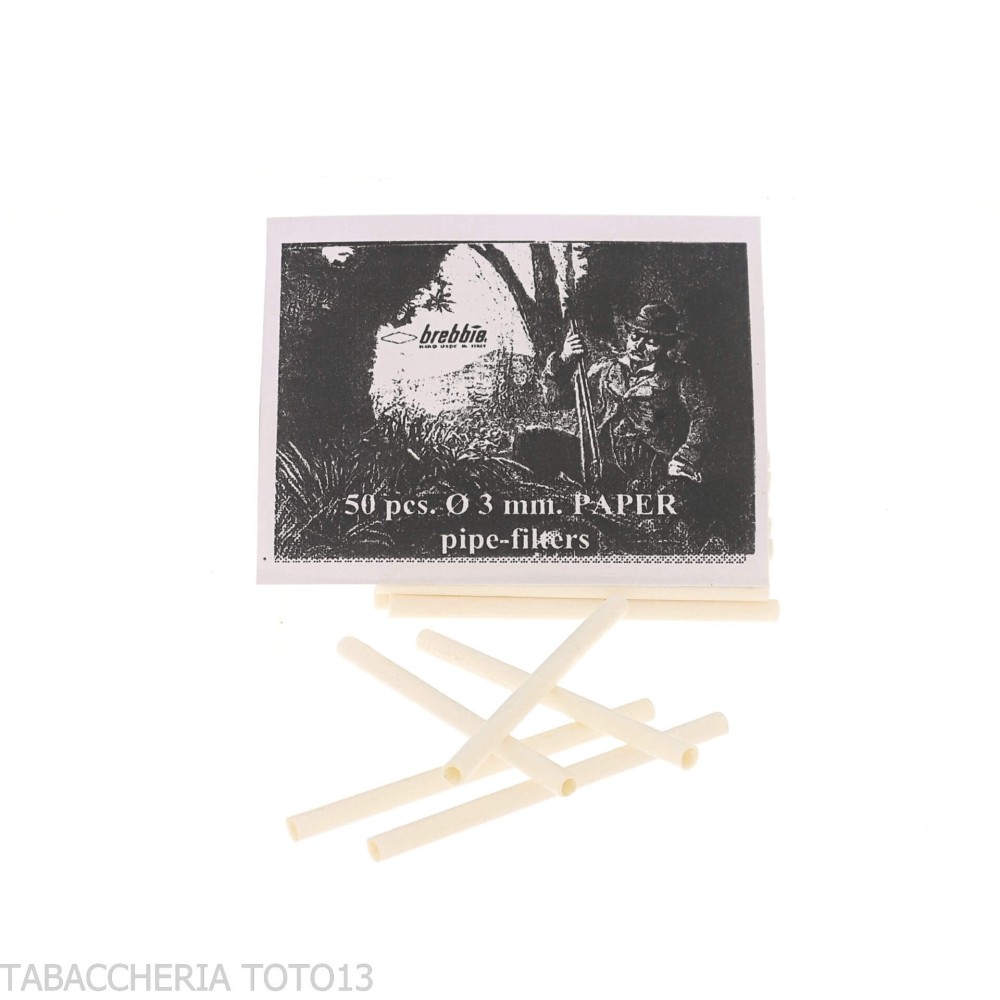 Brebbia filtros de celulosa diámetro 3 mm - Accesorios para pipas de tabaco