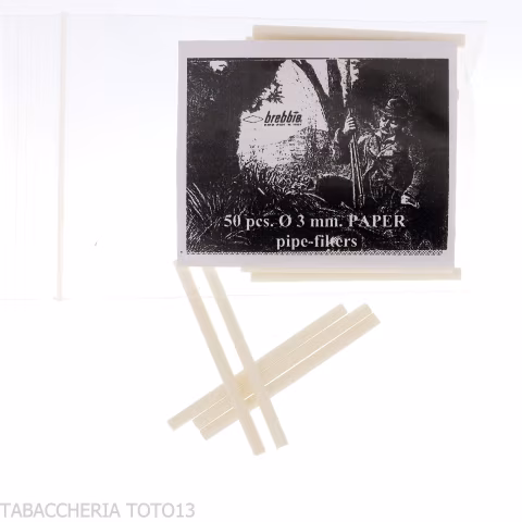 Brebbia filtros de celulosa diámetro 3 mm - Accesorios para pipas de tabaco