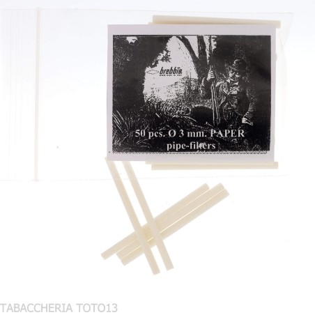 Brebbia Zellulosefilter Durchmesser 3 mm - Zubehör für Tabakpfeifen