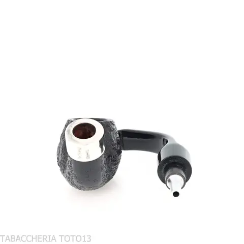 Peterson Deluxe System 3S bent Apple Sandblasted P-lip - Pipe Pour le Tabac - Racine naturelle