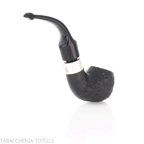Peterson Deluxe System 3S bent Apple Sandblasted P-lip - Pipe Pour le Tabac - Racine naturelle