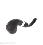 Peterson Deluxe System 3S bent Apple Sandblasted P-lip - Pipe Pour le Tabac - Racine naturelle