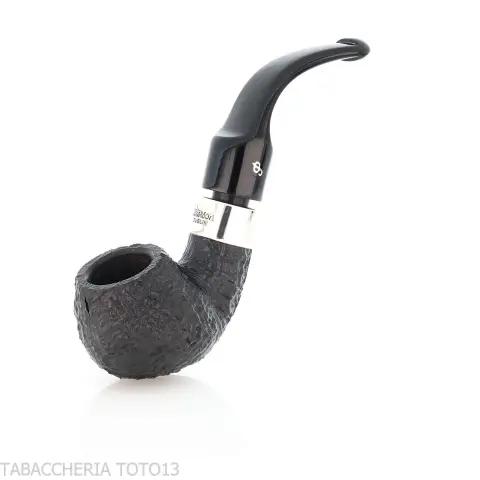 Peterson Deluxe System 3S bent Apple Sandblasted P-lip - Pipe Pour le Tabac - Racine naturelle