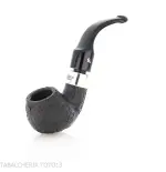 Peterson Deluxe System 3S bent Apple Sandblasted P-lip - Pipe Pour le Tabac - Racine naturelle