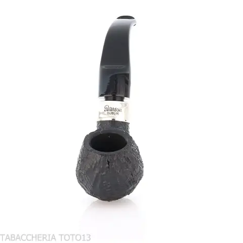 Peterson Deluxe System 3S bent Apple Sandblasted P-lip - Pipe Pour le Tabac - Racine naturelle