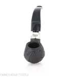 Peterson Deluxe System 3S bent Apple Sandblasted P-lip - Pipe Pour le Tabac - Racine naturelle
