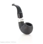 Peterson Deluxe System 3S bent Apple Sandblasted P-lip - Pipe Pour le Tabac - Racine naturelle