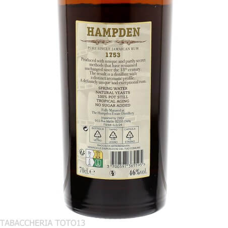 Hampden Estate Velier 1753 Jamaica rum | Novità rum da collezione