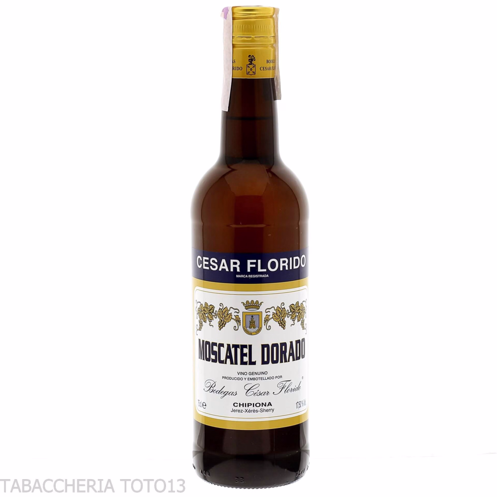 Moscatel dorado Cesar Florido Vol.17,5% Cl.75-Vinos de licor y vermut