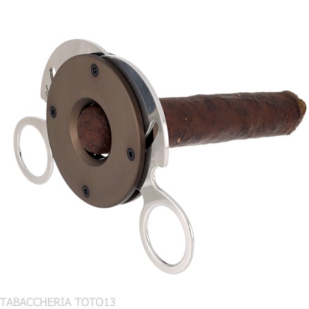 Fox Knives Circle Cigar Cutter Bronze Anodized Aluminum Finish - Accessories Cigar - Metal