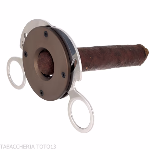 Tagliasigari Fox Knives Circle finitura alluminio anodizzato bronzo - Accessori Per Sigari