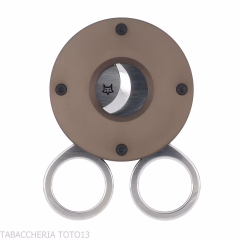 Tagliasigari Fox Knives Circle finitura alluminio anodizzato bronzo - Accessori Per Sigari