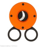 Fox Knives Circle Zigarrenschneider, orangefarbenes eloxiertes Aluminium-Finish - Zubehör Cigar