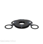 Tagliasigari Fox Knives Circle finitura fibra carbonio total black - Accessori Per Sigari