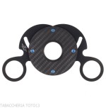 Fox Knives Circle Cigar Cutter Carbon Fiber Finish Total Black - Accessories Cigar - Metal