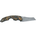 Fox Virtus Cigar Cutter Knife Damascus Blade Carbon Dark Matter Fatcarbon Handle - Accessories Cigar - Metal