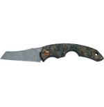 Fox Virtus Cigar Cutter Knife Damascus Blade Carbon Dark Matter Fatcarbon Handle - Accessories Cigar - Metal