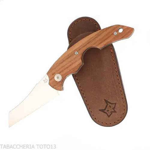Coltello tagliasigari Fox Virtus manico legno santos - Accessori Per Sigari