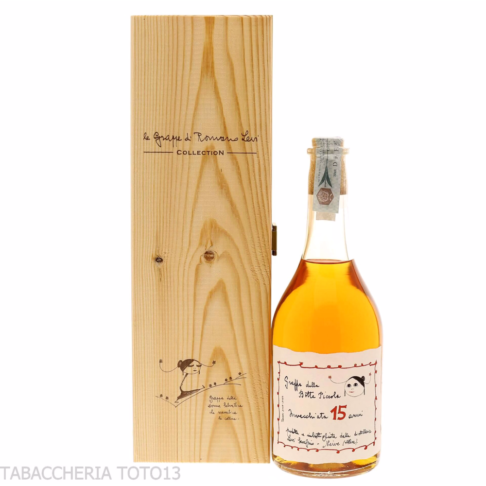 Grappa Levi Romano della piccola botte Ambrata 15 anni Vol.50% Cl.70 - Distillati