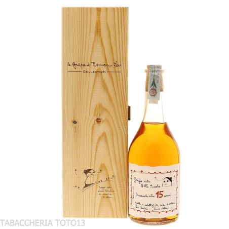 Grappa Levi Romano aus dem kleinen Fass Amber 15 Jahre Vol.50% Cl.70 - Destilliert