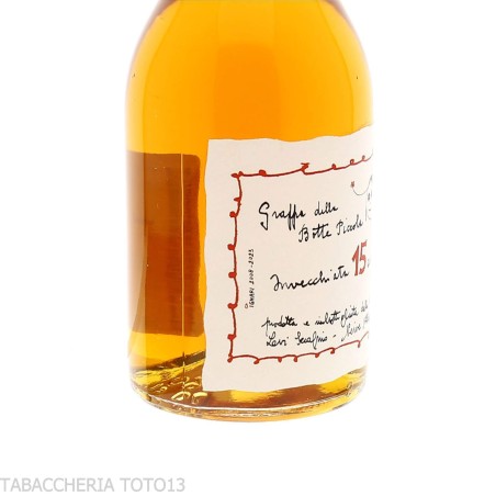 Grappa Levi Romano aus dem kleinen Fass Amber 15 Jahre Vol.50% Cl.70 - Destilliert