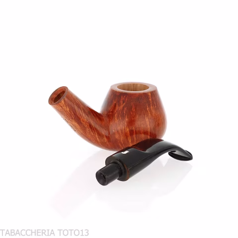 Ser jacopo pipe La Fuma finchè tira curved brandy shape in light briar - Tobacco Pipes - Natural root