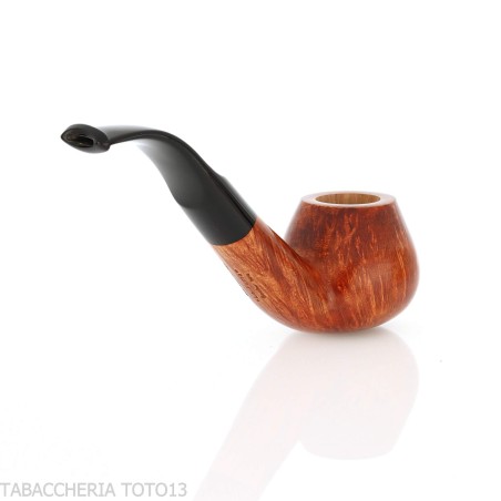 Pipa Ser jacopo Fuma hasta tirar Brandy forma curva en brezo claro - Pipas de Tabaco
