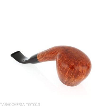 Pipe Ser Jacopo Fume jusqu'à ce qu'elle tire une forme de Brandy courbée en bruyère claire - Pipe Pour le Tabac - Racine natu