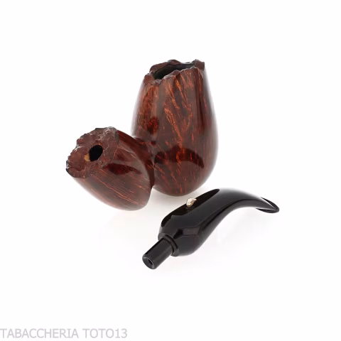L'anatra pipa de tabaco con forma de huevo curvada en brezo natural 1 huevo gigante - Pipas de Tabaco