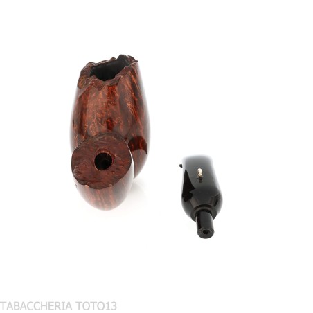 L'antra pipe à tabac en forme d'œuf courbée en bruyère naturelle 1 œuf géant - Pipe Pour le Tabac - Racine naturelle