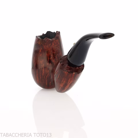 L'anatra pipa de tabaco con forma de huevo curvada en brezo natural 1 huevo gigante - Pipas de Tabaco