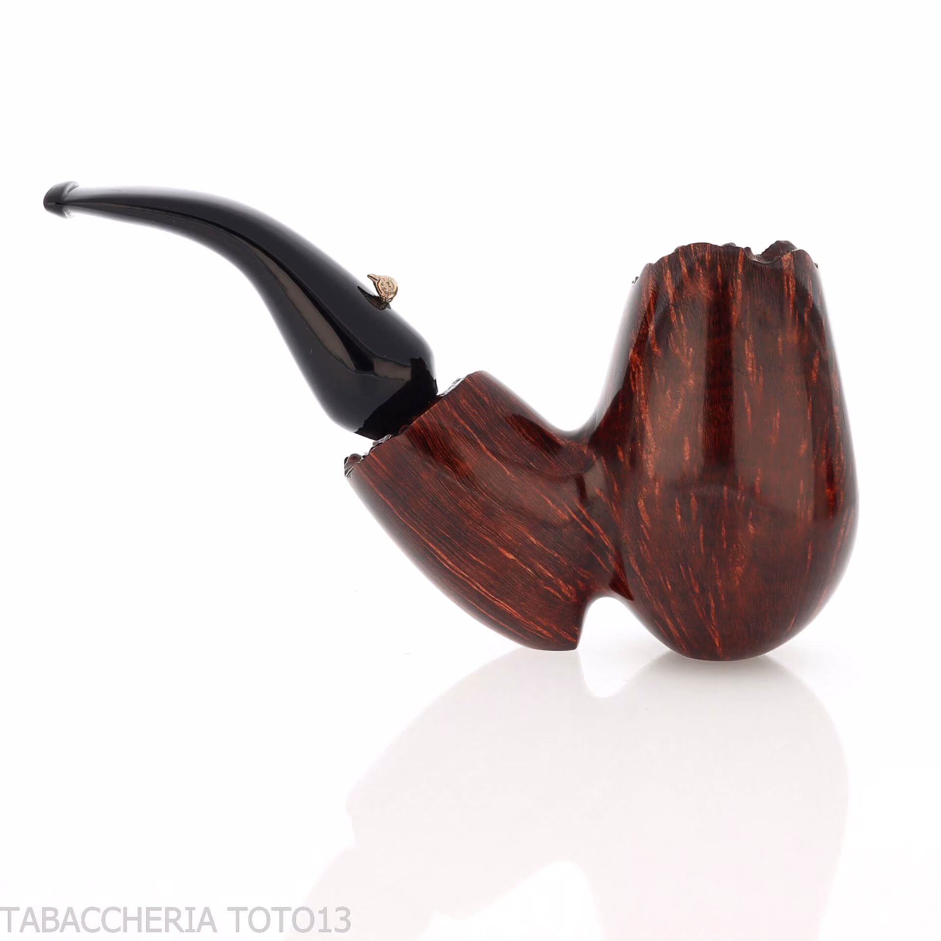 L'anatra pipa de tabaco con forma de huevo curvada en brezo natural 1 huevo gigante - Pipas de Tabaco