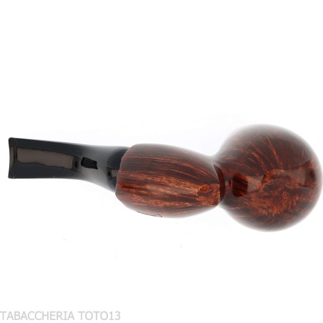 The duck egg-shaped tobacco pipe curved in natural briar 1 giant egg-L'Anatra