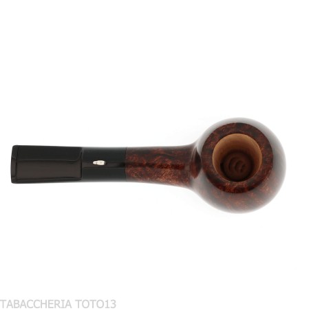 L'anatra Pipe à tabac en forme de boule, semi-courbée, en bruyère naturelle polie-L'Anatra