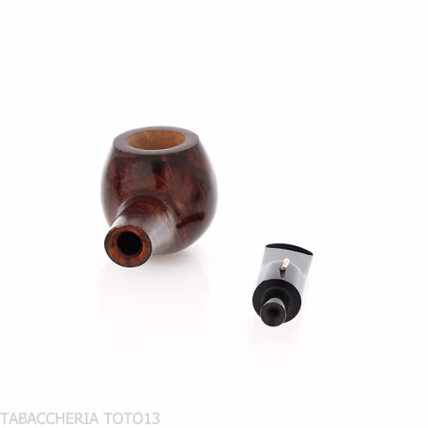 L'anatra forma Ball semicurva radica naturale lucida-L'Anatra