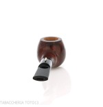 L'anatra tobacco pipe Ball shape semi-curved natural briar polished-L'Anatra