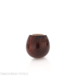L'anatra tobacco pipe Ball shape semi-curved natural briar polished-L'Anatra