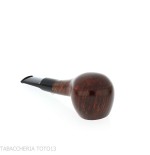 L'anatra tobacco pipe Ball shape semi-curved natural briar polished-L'Anatra