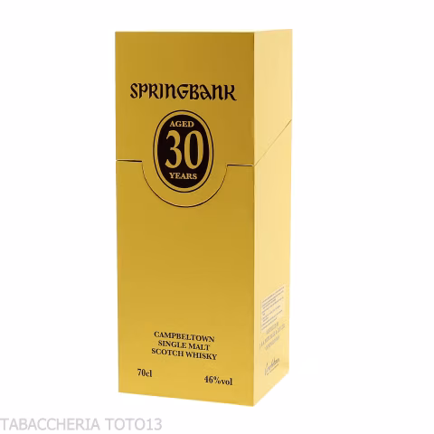 Springbank 30 Y.O. Single Malt Vol.46% Cl.70 - Spiritueux - Malt biologique