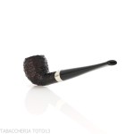 Pipa Peterson Junior Pear-Acorn Rusticated nikel mounted Fishtail