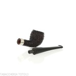 Pipa Peterson Junior Pear-Acorn Rusticated nikel mounted Fishtail