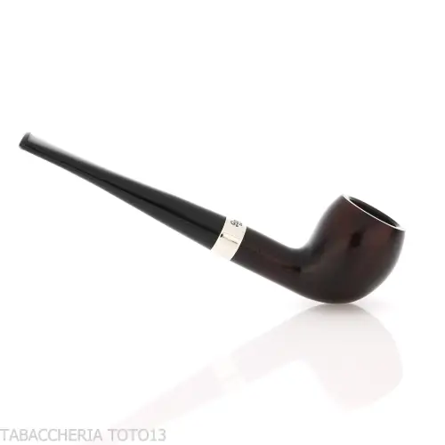 Peterson Junior Pear-Acorn Heritage silverl mounted Fishtail - Pipe