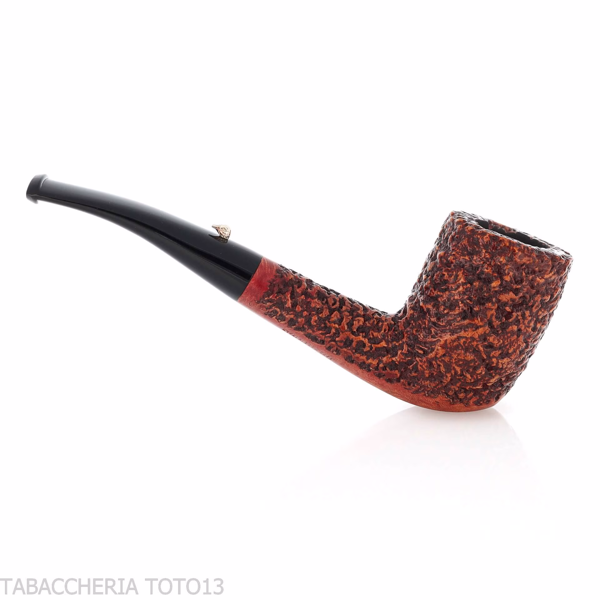 L'anatra forma Billiard semicurva in radica rusticata - Pipe