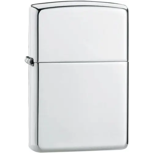 Encendedor Zippo en plata maciza brillante - Alumbradores