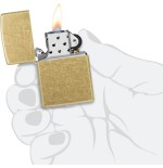 Zippo Classic Brass gold in antique brass - Lighters - Brass