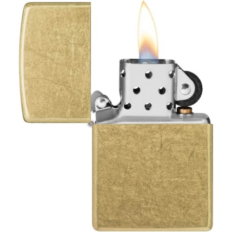 Zippo Classic Brass gold in antique brass - Lighters - Brass