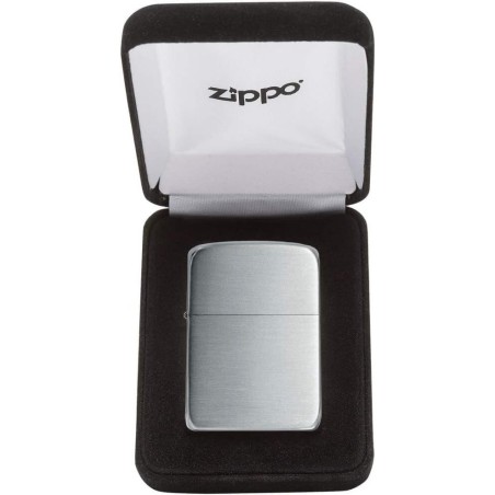 Zippo Réplica 1941 satén de plata sólida de la vendimia - Alumbradores