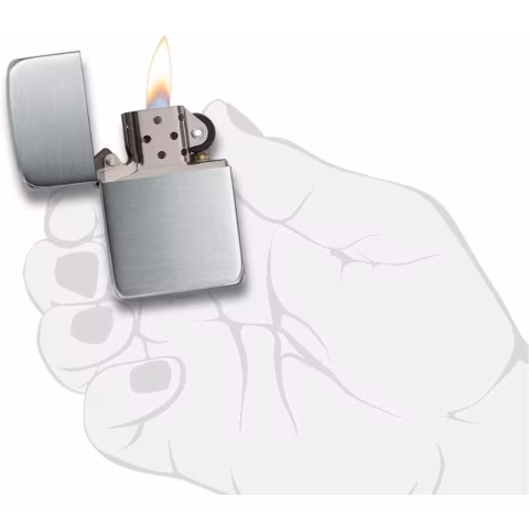 Zippo Replica 1941 vintage solid satin silver - Lighters - Silver